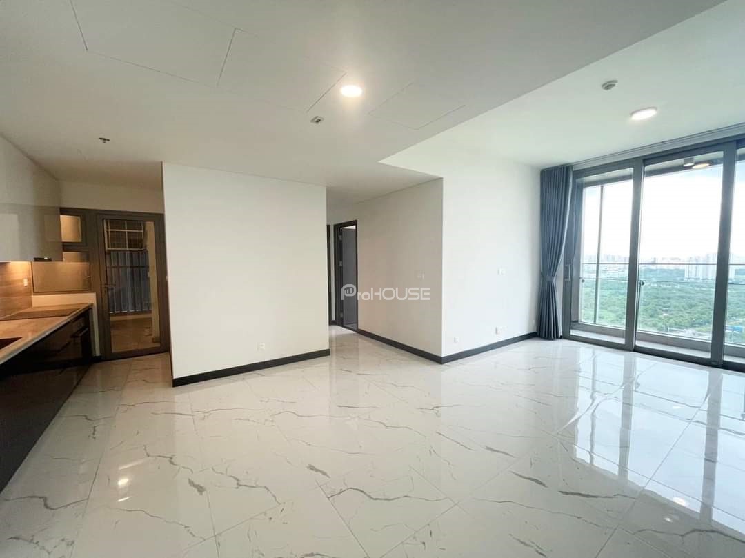 Empire City apartment for rent on high floor with basic furniture and open view