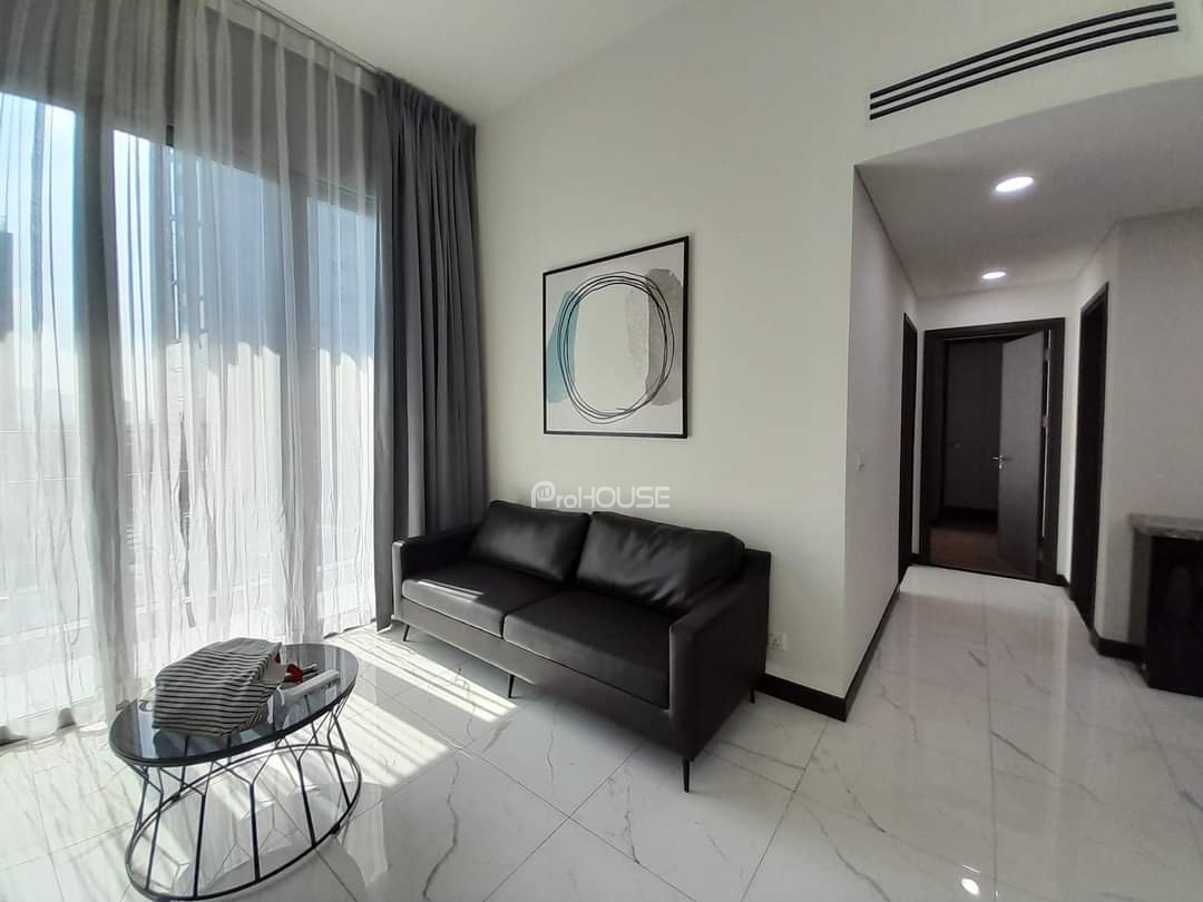 2-bedroom apartment for rent with pool view in Empire City with luxurious interior