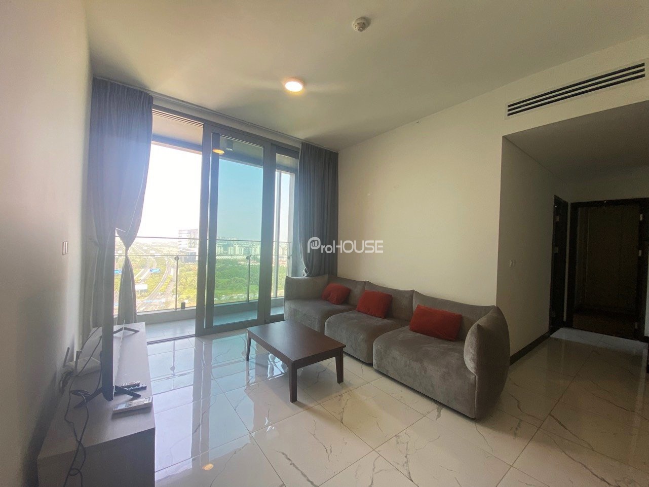 2-bedroom apartment for rent in Empire City with open view and modern furniture