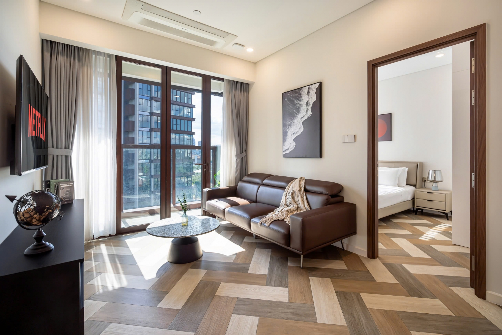 The Metropole Thủ Thiêm – Galleria 高端公寓出售 | 一居室 | 全套豪华家具 | 河景 & 巴山桥景观