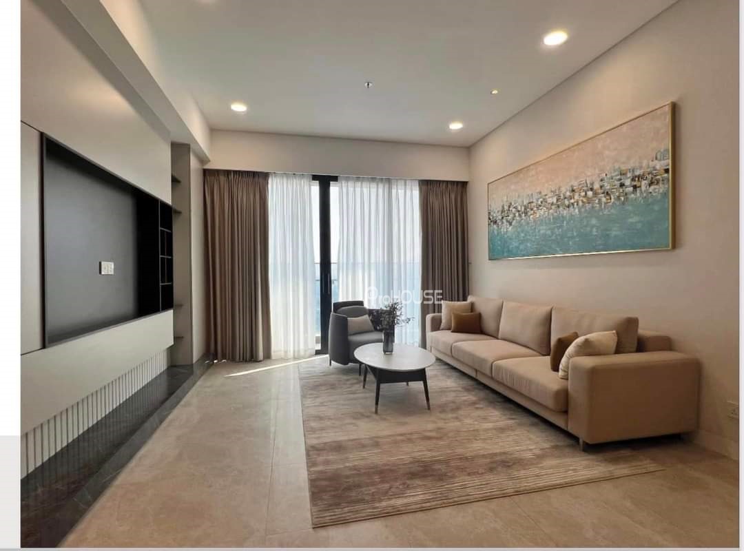 Large 2-bedroom apartment for rent at The River Thu Thiem with luxurious furniture