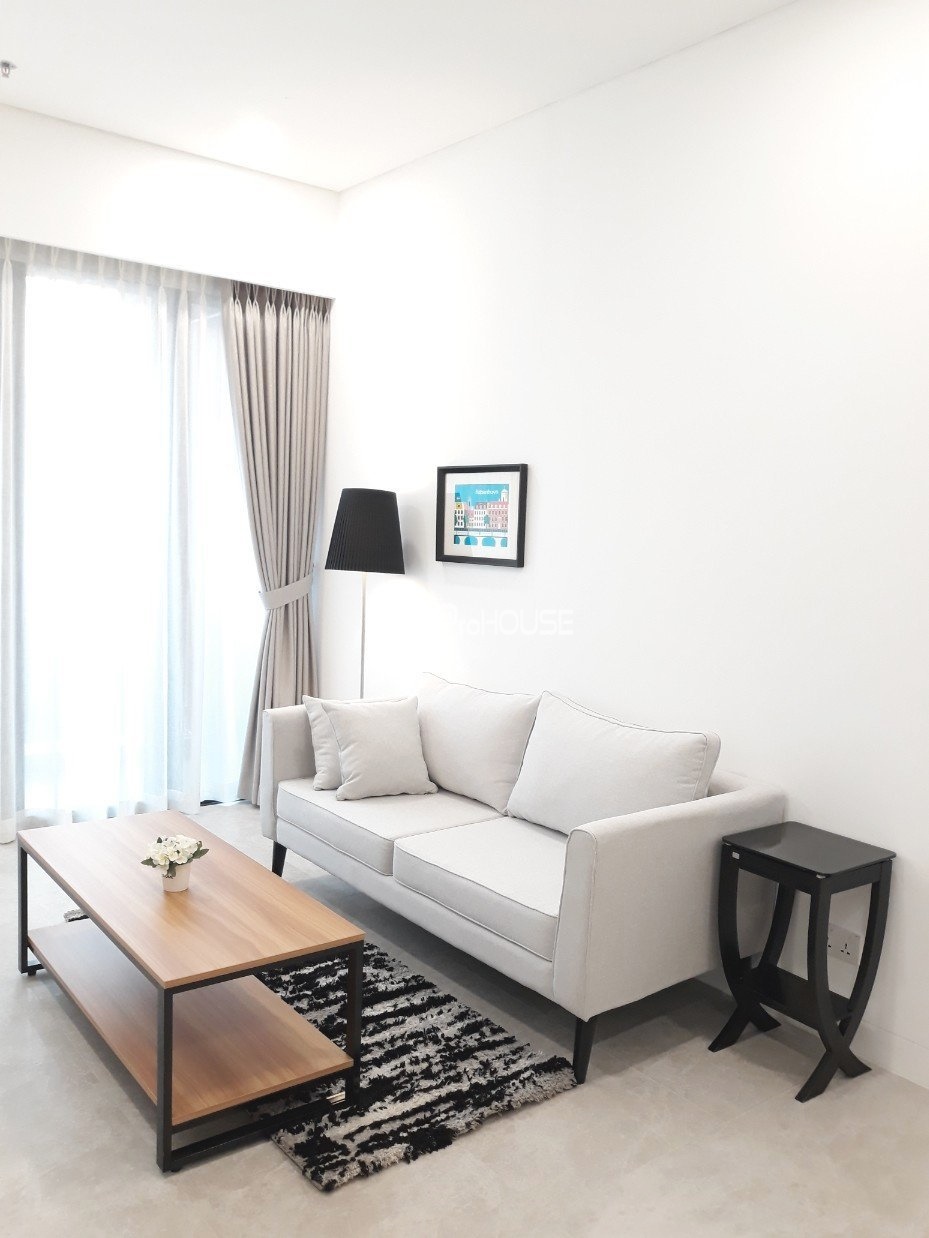 Cho thuê căn hộ 2 phòng ngủ phong cách tối giản ở The River Thủ Thiêm với đầy đủ nội thất