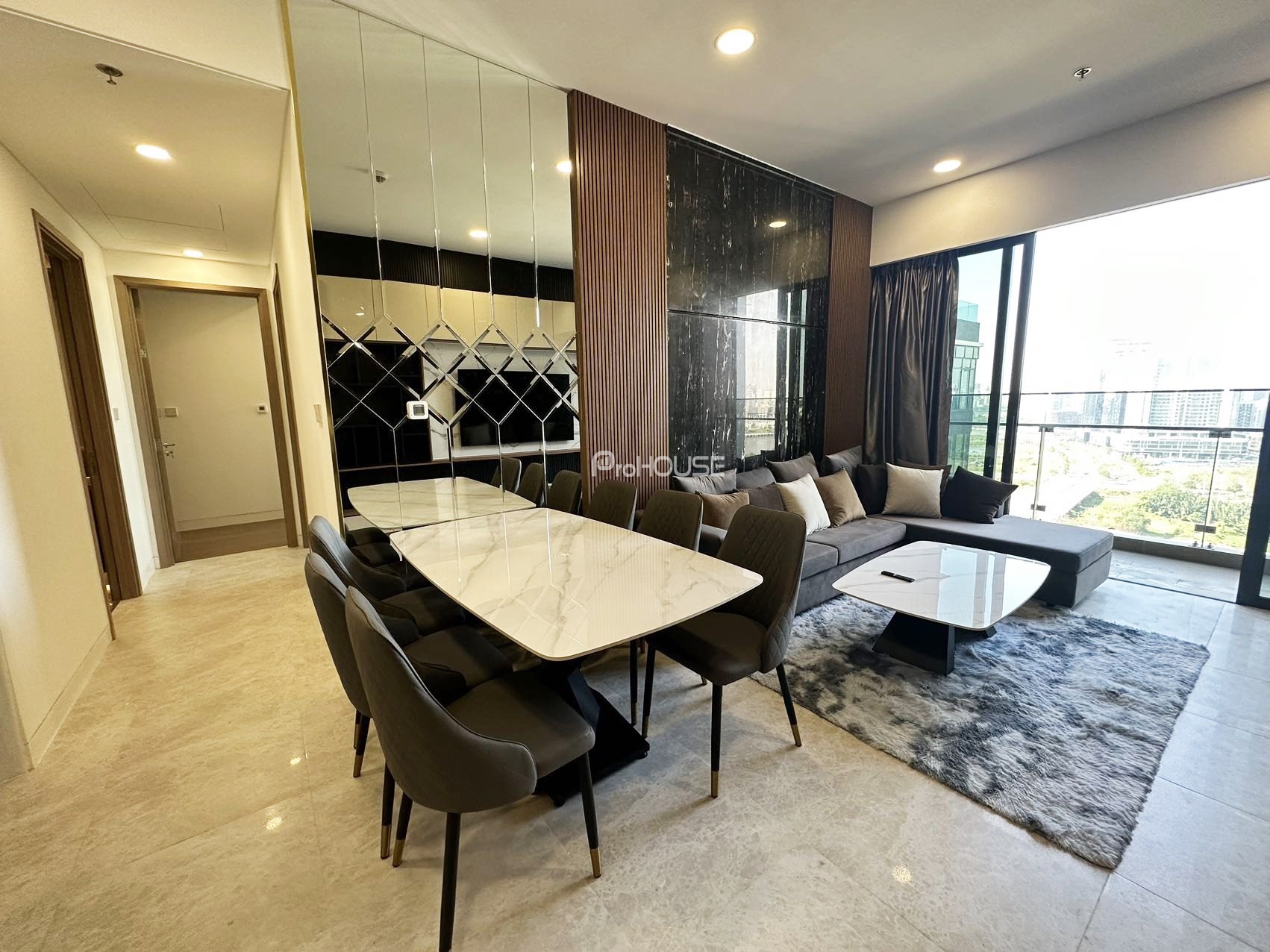 The River Thu Thiem 2 bedrooms apartment full of high-class interior for sale with cheap price