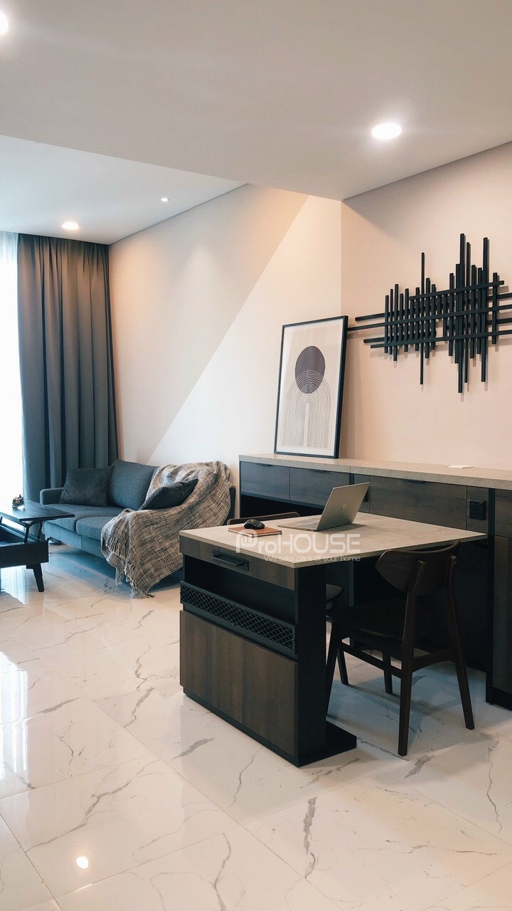 Cho thuê căn hộ cao cấp view đẹp tại Empire City với 1 phòng ngủ đầy đủ nội thất
