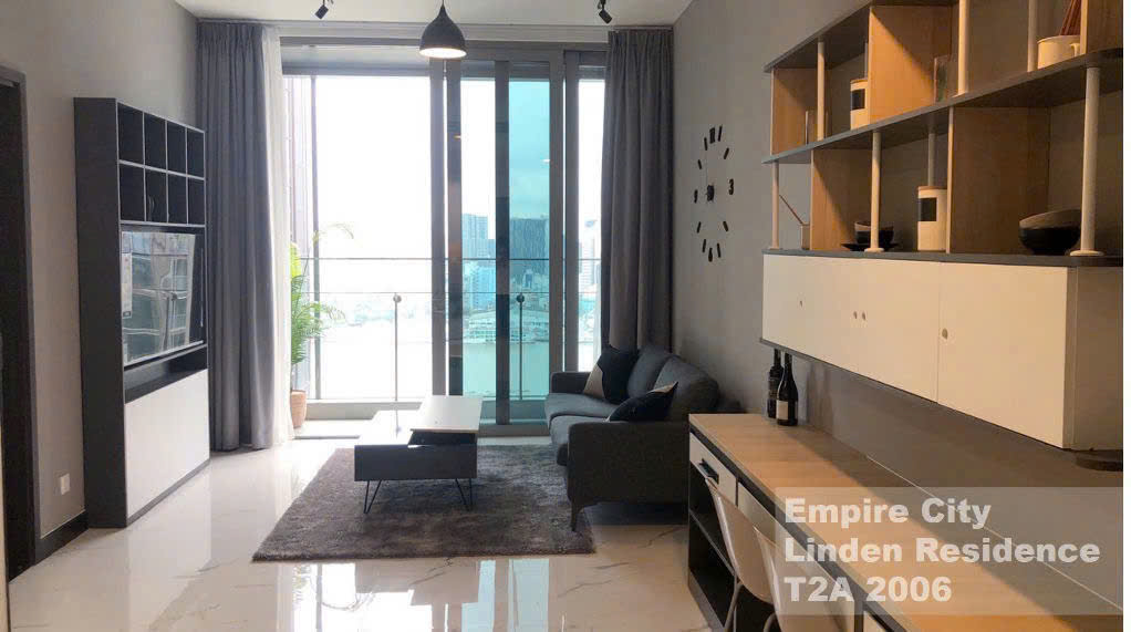 Modern 1 bedroom river view apartment for rent at Empire City Linden