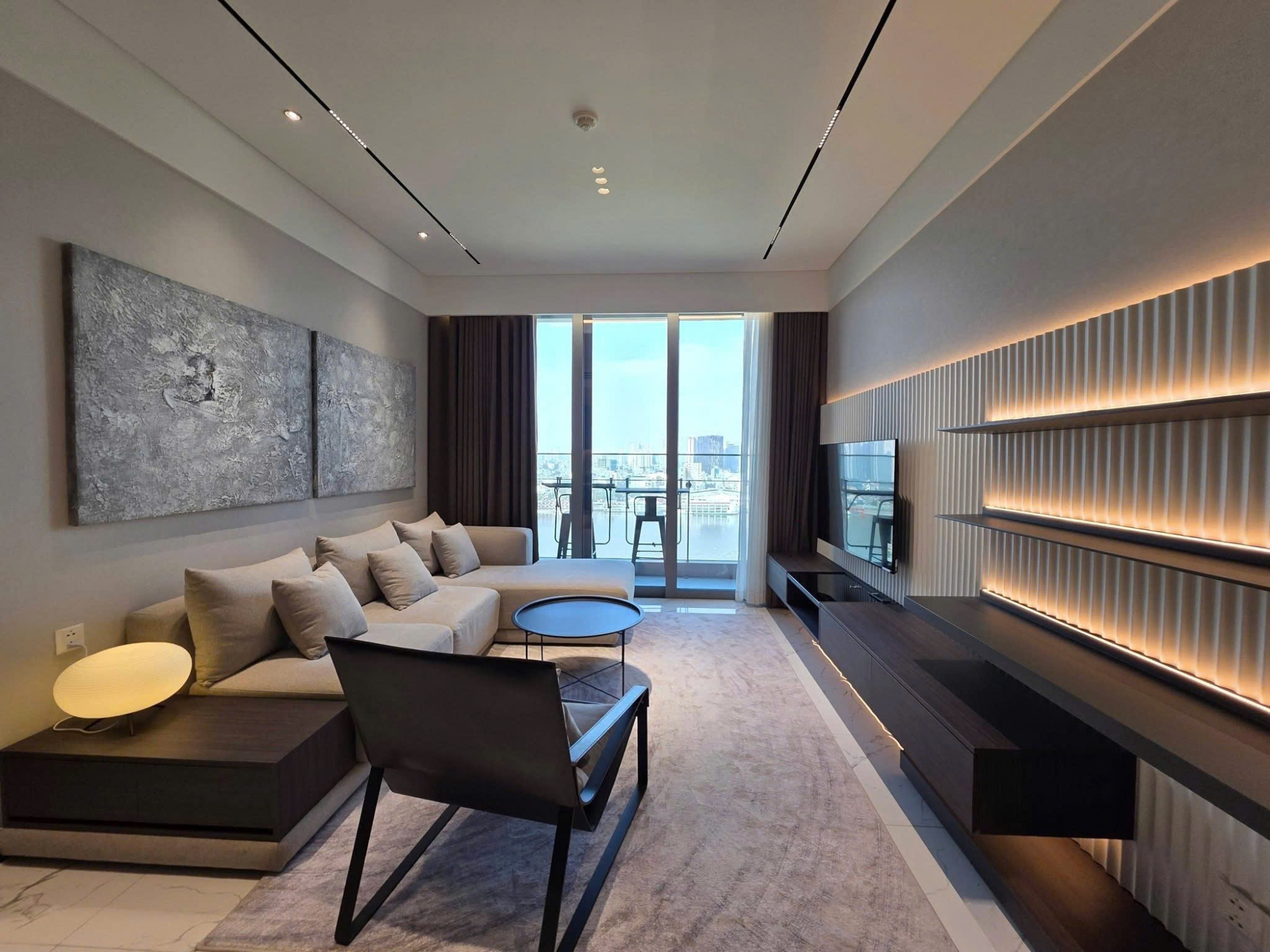 Cho thuê căn hộ Empire City 2 phòng ngủ full nội thất cao cấp view sông