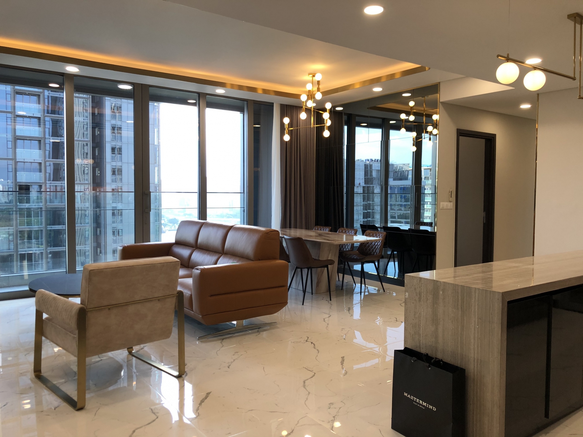 Fully furnished 3 bedroom 127 sqm apartment for rent at Empire City Thu Thiem