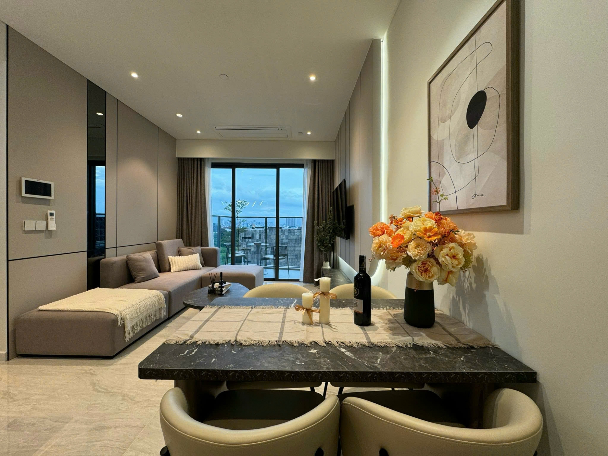 The Metropole Opera 2 bedroom apartment for rent with luxury furnishings and beautiful views