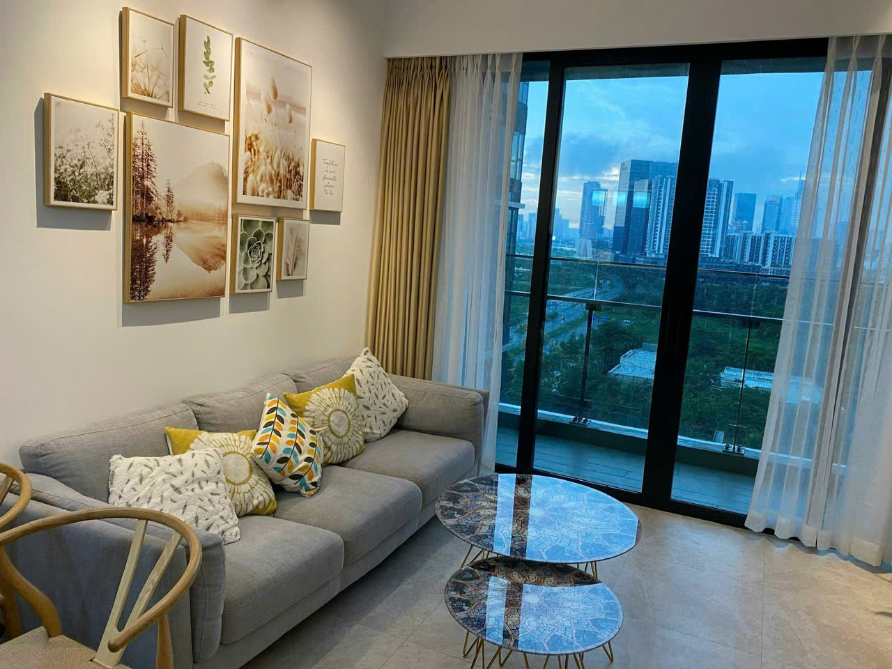 The River Thu Thiem 2-Bedroom Apartment for Rent, Modern Furnishing, Open View