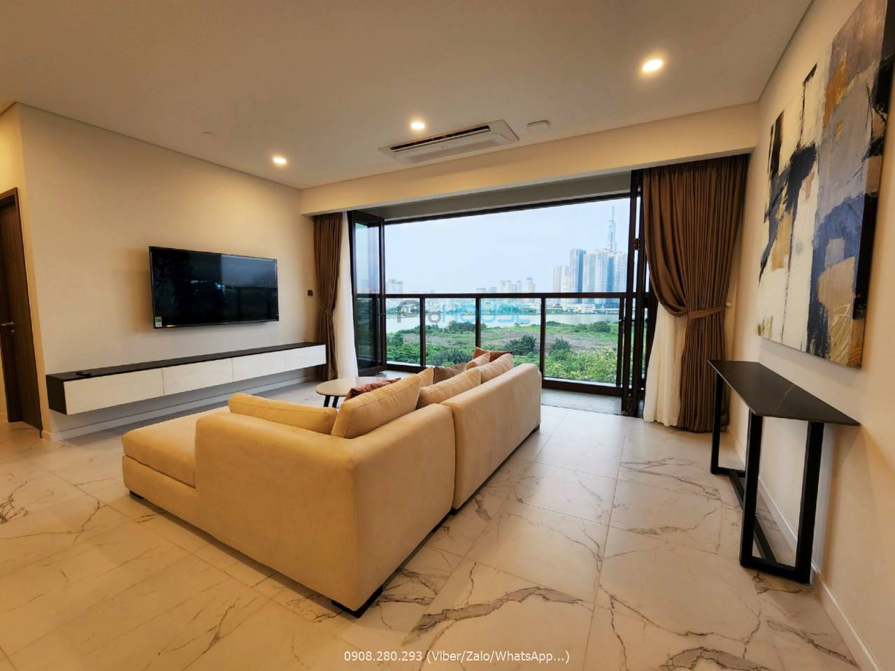 Modern 3 bedroom apartment for rent in The Metropole Thu Thiem